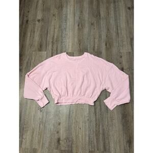 Free People Womens Pink Sweatshirt Size Medium